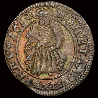 PCGS MS62 1682 German States Trier Johann Hugo von Orsbeck Silver 4 Pfennig tone - Image 1 of 4