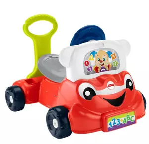 Fisher-Price Laugh & Learn 3 in 1 Smart Car Baby Walker & Toddler Ride On Toy - Picture 1 of 18
