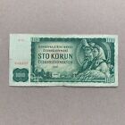 Czechoslovakia 100 Korun 1961 Banknote Czechoslovakian Currency Paper Money Bill