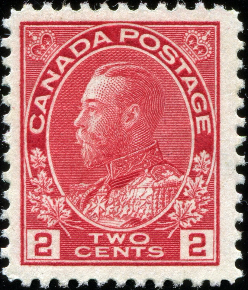 Canada Scott 106 King George V “Admiral” Issue  VF MH OG (19121) - Image 1 of 1