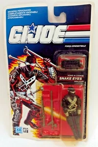 GI JOE FIGURE SNAKE EYES HASBRO VINTAGE 1989 NEW IN BOX MOC CARD ITALY - Imagen 1 de 5