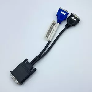 Y-Splitter Video Card Cable Adapter DMS-59 Male to Dual VGA Female - Picture 1 of 4