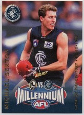 2000 AFL SELECT Y2K MILLENNIUM GAME CARD SERIES - 11 Michael SEXTON (CARLTON)