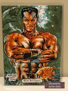 2016 Marvel Masterpieces Sketch NAMOR by Ray Racho (After Jusko) 1/1😍😍💥