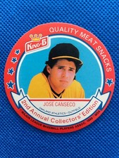 1989 King-B 2nd Annual Collector's Edition Jose Canseco Oakland A's MLB Disc #17