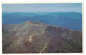 Postal Aerial View SUMMIT Mt Washington Auto Rd White Mountains New Hampshire - Imagen 1 de 2