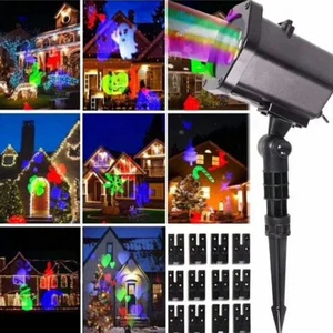 RGB laser projector with 12 Christmas patterns Lights LED Party Snow light Party - Picture 1 of 7