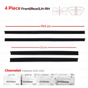 For Chevrolet Trailblazer LTZ 2012 - '22 Set Inner Weatherstrip 4 Door Belt - Picture 1 of 9