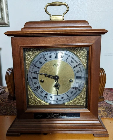 Sligh Mantel CLock Franz Hermle Movement 340-020 2 Jewel Germany Cover