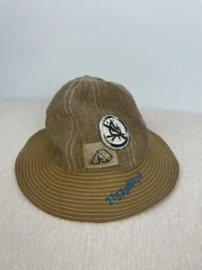 Override Brown 100% Hemp Camping Outdoor Round Top Bucket Hat - Picture 1 of 8