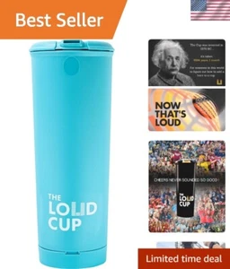 The LoudCup 20 oz Tumbler + Integrated Stadium Horn (Bluejay Bluejay Blue - Picture 1 of 11