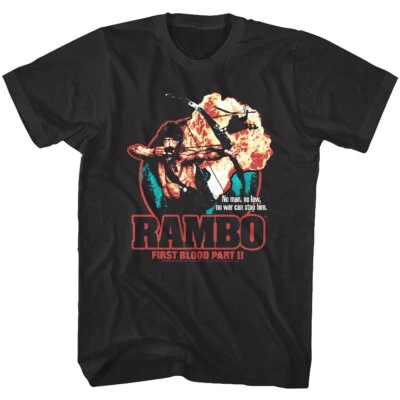 Rambo First Blood Part II Explosion Men's T Shirt - Image 1 of 3