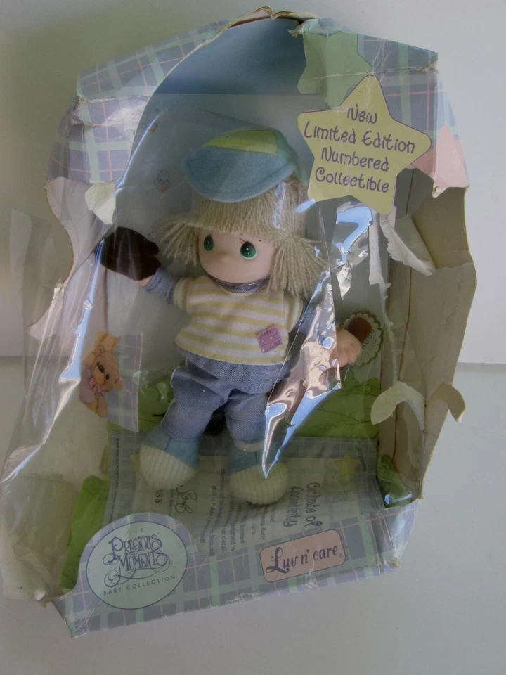 Precious Moments Numbered Collectible Baseball Boy Doll 2000 Luv N' Care