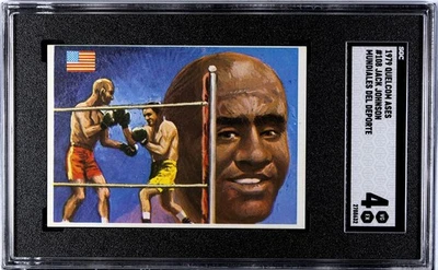 1979 QUELCOM ASES MUNDIALES DEL DEPORTE #108 JACK JOHNSON SGC 4 2788632 - Image 1 of 2