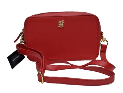 Tommy Hilfiger Top Zip Crossbody Handbag Red New! NWT - Image 1 of 4