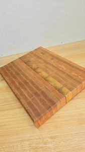 Handmade Butcher Block, Chopping Board, Oak And Iroko Wood. - Picture 1 of 10