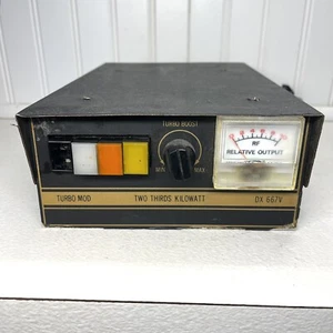 Turbo Mod Dx 667V Ham Radio Amp Etc. (TEXAS STAR) Untested As Is - Zdjęcie 1 z 9