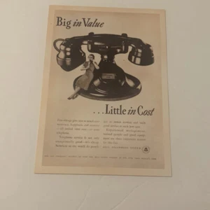 Vintage Reproduction 5.5” X 3.75” Bell Telephone Advertising Postcard Print - Picture 1 of 4