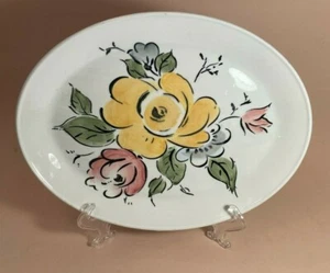Johnson Brothers Ironstone Delray Oval Serving Platter with Colorful Flowers - Picture 1 of 6