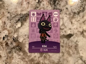 Kiki 034 Animal Crossing Amiibo Original Nintendo Mint Karte aus Serie 1 - Bild 1 von 2