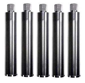3 1/2" nass Diamantkern Bit lasergeschweißt für Stahlbeton, Asphalt 5er-Pack - Bild 1 von 9