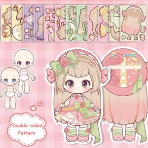 Anime Activity Books 3D Dress Up Paper Doll Movable Joint Paper Doll Toddlers - Picture 1 of 14