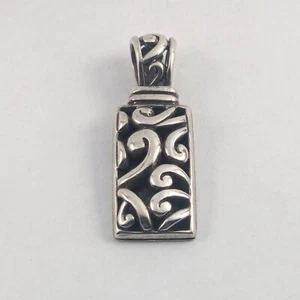 Vintage Barse Sterling Silver 925 Scroll Pendant - 8.9 g - Picture 1 of 6