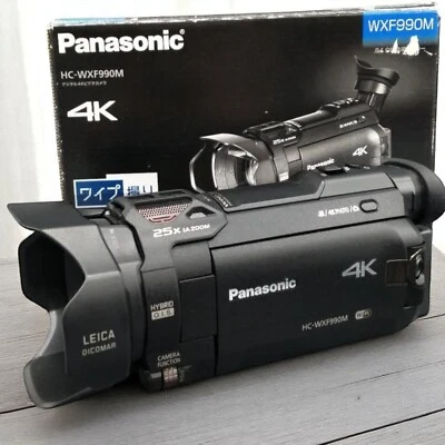 Panasonic HC-WXF990M Digital 4K Video Camera Black w/ Battery Charger Manual Box - Image 1 of 4