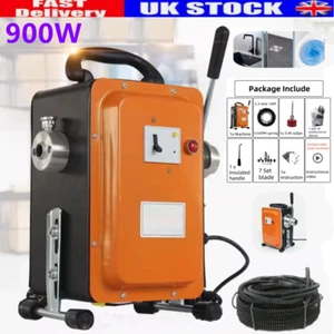 900W Electric Drain Cleaner Sewer Snake Pipe Cleaning Sewer Pipe Dredger Machine - Picture 1 of 8
