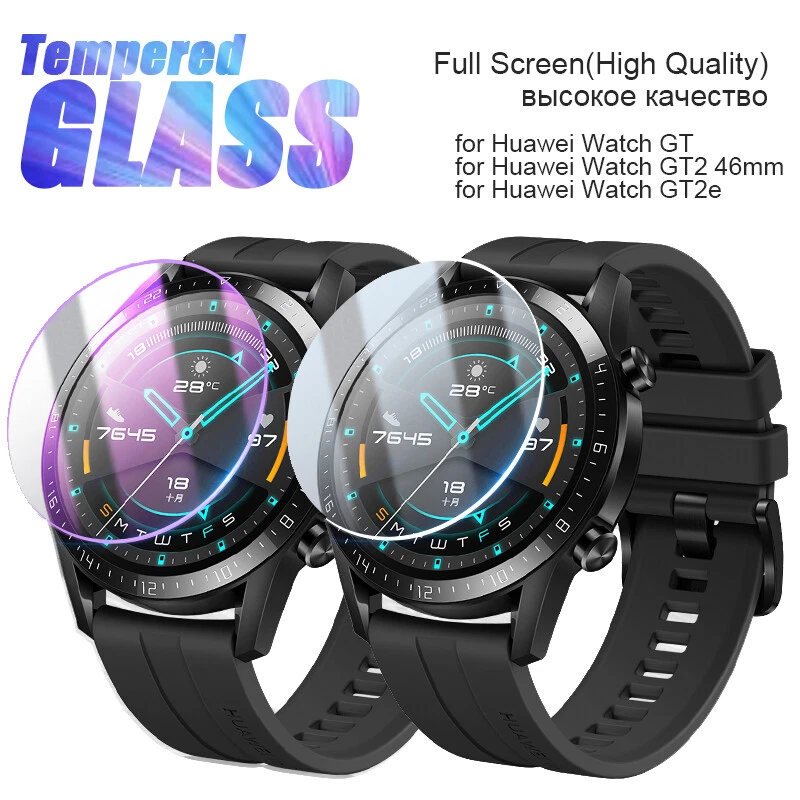 2X Gorilla Glas Displayschutzfolie für Huawei Watch GT, GT2, GT2 E GT2 Pro Cover - Bild 1 von 4