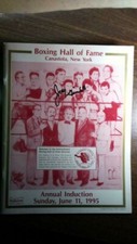 1995 International Boxing Hall of Fame Induction Program w/Autographs