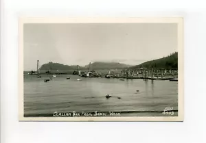 Sekiu WA Clallam County, RPPC Echtfoto-Postkarte, funktionierende Uferpromenade - Bild 1 von 2
