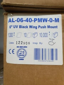 ACT Kabelbinder: AL-06-40-PMW-0-M 6 ZOLL UV RES. BLACK WING PUSH MOUNT *1000/BAG* - Bild 1 von 2