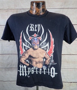Vintage WWE Rey Mysterio Graphic Tee Boys XL 18-20 Lucha Libre Luchadore - Picture 1 of 14