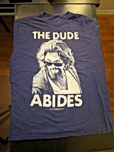 The Big Lebowski The Dude Abides Tee Shirt Unisex 4XL Big and Tall - Picture 1 of 7