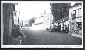 2012 -- MOUZON . GARAGE ERNIQUIN ET CAFE TABAC DE LA GARE . 3X937 - Foto 1 di 1