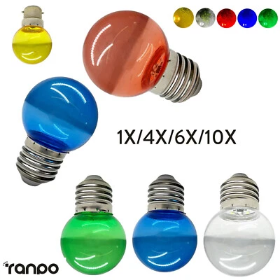 Led Bulb Colorful Translucent Shell Lamp B22 220V 240v Decorative Globe Bulb E27 - Image 1 of 4