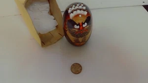 Japanese Daruma Wood Kokeshi Doll Buddhist Good Luck Success w box - Picture 1 of 3