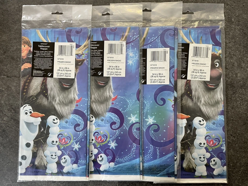 Cubierta de mesa Amscan Disney Frozen | LOTE DE 4 Foto 1 de 2