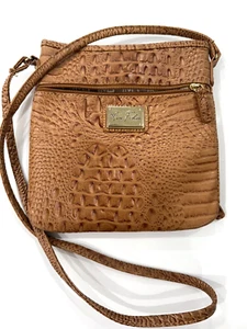 Marc Fisher Umhängetasche Handtasche Krokodilimitat hellbraun/braun - Bild 1 von 15