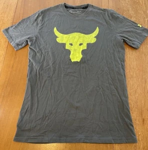 Camiseta para hombre Under Armour Project Rock Brahma Bull gráfica gris mediana - Imagen 1 de 7
