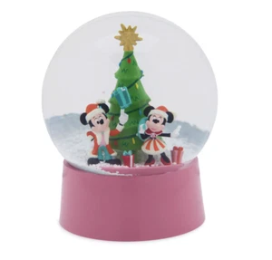 Disney Parks Classics Babbo Natale Mickey E Minnie Vacanza Palla di Neve Nuovo - Foto 1 di 3