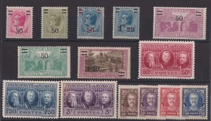 MONACO SERIE COMPLETE DE 14 TIMBRES NEUF* N° 104 à 118 Cote: 106,90€ - Imagen 1 de 1
