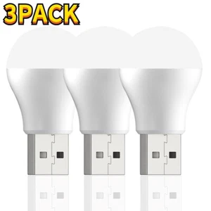 Luce Notturna Spina USB Lampade LED Portatili Mini USB Lampada Libro LED Protezione Occhi - Foto 1 di 14