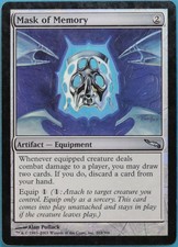 Mask of Memory FOIL Mirrodin PLD Artifact Uncommon CARD (209425) ABUGames