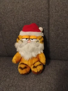 Garfield Santa Plush 7 Inch Christmas 1978-1981 Dakin Santa Cat Christmas  - Picture 1 of 5