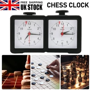 Chess Mechanical Timer Chess Clock Count Up Down Board Game Clock Precision UK - Picture 1 of 9