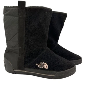 The North Face Women's Black Ahel Fleece Winter Boots Size 9 - Picture 1 of 10