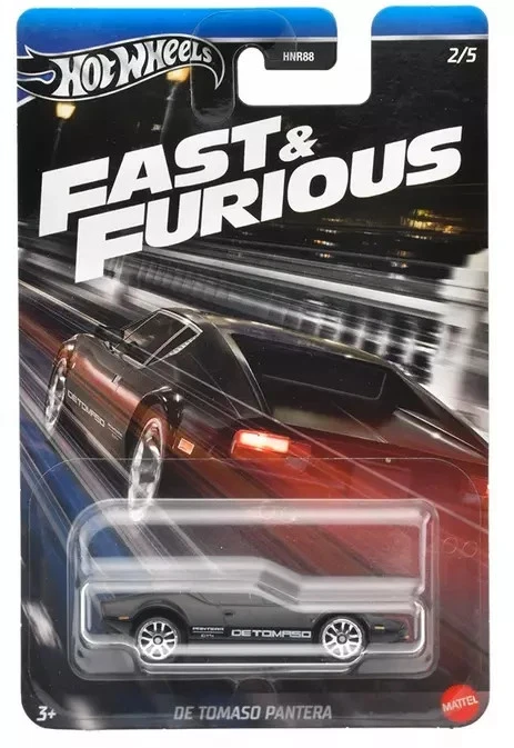 De Tomaso Pantera Black Hot Wheels Fast & Furious 2024 2/5 1:64 - Image 1 of 1