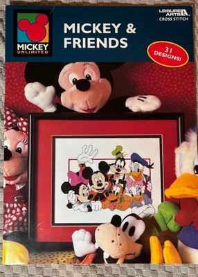Leisure Arts Mickey & Friends Mickey Unlimited Cross Stitch 31 Designs #3095 - Image 1 of 4